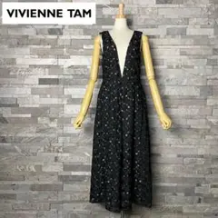 VIVIENNE TAM 花柄レース刺繍　オールインワン　サロペット