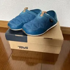 Teva キッズ スリッポン 青　19.0cm