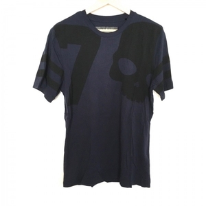 ハイドロゲン HYDROGEN 半袖Tシャツ サイズM - 黒×ダークネイビー メンズ スカル トップス