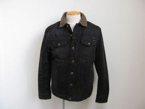 (59830)DIESEL ディーゼル デニムジャケット デニム×ボア ブラック系 L USED