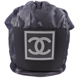 CHANEL シャネル バスケットボール スポーツライン ショルダーバッグ レザー 黒 ユニセックス【15250443】中古