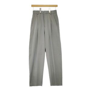 5-0118M∞ROKU 6 BEAUTY&YOUTH OXFORD TUCK PANTS 定価19800円 センタープレス パンツ ブルーグレー ロクビューティアンドユース 248627