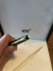 ジャンク モンブラン MONTBLANC ボールペン マイスターシュティック 黒×ゴールド インクあり(黒) ペン 筆記用具 文房具