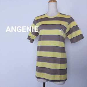 ☆未使用　ANGENIE　半袖　Tシャツ　丸襟　160A　高島屋　ボーダー