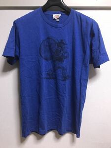 美品★アウトドアピープル × スポーツサイエンス グラフィックTシャツ★速乾性 オリジナルアートワークハイキングtシャツ ブルー