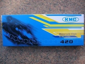 送料無料 新品 KMC 製 420-100L ホンダ ジャズ JAZZ マグナ50 モンキー カブ100リンク クリップジョイント式付 ③ 