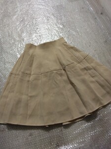 FOXEY/フォクシー/ベルフラワーフレアースカート♪薄ベージュ/size38/定形外可