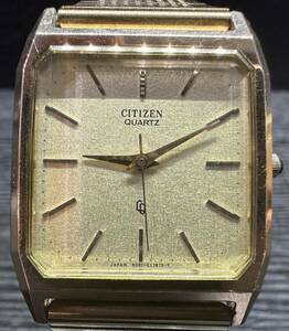 腕時計 CITIZEN QUARTZ 6031-G17675-Y NO JEWELS WATER RESIST T4-G04924 シチズン 51.07g メンズ WA250