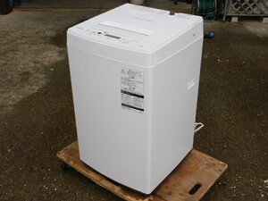 【かなり綺麗/正常動作品/送料無料(※遠方は有料)】TOSHIBA 全自動洗濯機 AW-45M7 4.5kg ステンレス槽 中古 小型 清掃済み