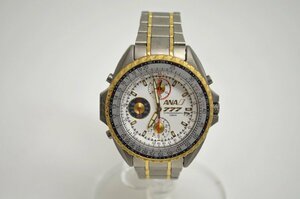 [fui] ANA 777 クロノグラフ CHRONOGRAPH 10BAR 腕時計 電池交換済み 稼働品