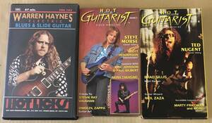 VHS Warren Haynes Electric Blues and Slide Guitar ホットギタリスト ビデオマガジン VOL.3+4 …h-2728 高崎晃 エリック・ジョンソン 他