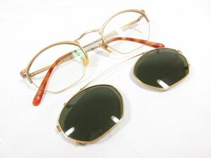【オリバーピープルズ Oliver Peoples】 2WAY 度入りメガネ 眼鏡 めがね サングラス アイウェア (メンズ) ゴールドカラー OP-57■7CC1032