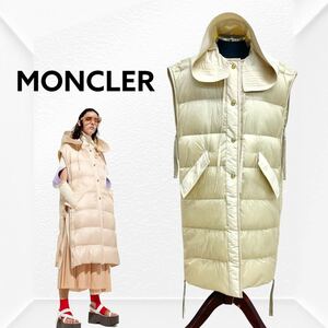 国内正規品 MONCLER GENIUS モンクレール ジーニアス 2020年春夏 2モンクレール1952 CAMELLIAS GILET ロングダウンベスト 1C507-00-C0445