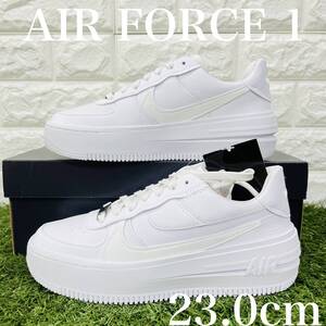 ナイキ エアフォース 1 プラットフォーム トリプルホワイト NIKE WMNS AIR FORCE 1 PLT.AF.ORM AF1 白 厚底 23.0cm DJ9946-100