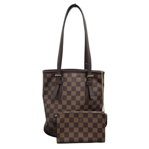 ルイ・ヴィトン LOUIS VUITTON マレ N42240 ブラウン　 ダミエキャンバス ハンドバッグ レディース 中古