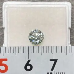 ルース　ブルーグリーンモアサナイト　0.73ct　ラウンド　6mm