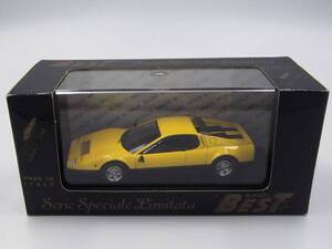 【BEST MODEL】1/43スケール KBK005 Ferrari 512BB 1976 yellow【未開封】フェラーリ512BB　イエロー