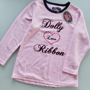 [2312]【新品/タグつき】女の子★DOLLY RIBBON 厚手長袖Ｔシャツ 140cm