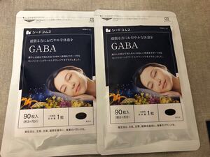 【送料無料】GABA ギャバ　約6ヶ月分(3ヶ月分90粒入×2袋)　疲れ 休息 リラックス 睡眠サポート　サプリメント　シードコムス