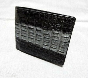 未使用保管品　　『RODANIA』CAIMAN GENUINE　CROCODAILE折り財布