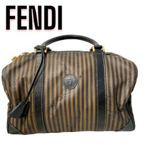 FENDI フェンディ ペカン ボストンバッグ ハンドバッグ 保管袋付 チャーム