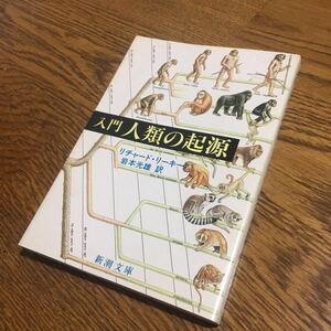 リチャード・リーキー/岩本光雄 訳☆新潮文庫 入門 人類の起源 (初版)☆新潮社