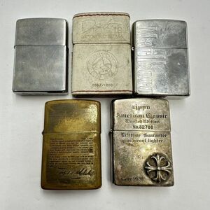 L119 まとめ ◎ Zippo ジッポー オイルライター 5点まとめセット レッドソックス マルボロ 他 喫煙具 喫煙グッズ 5点火花あり ①