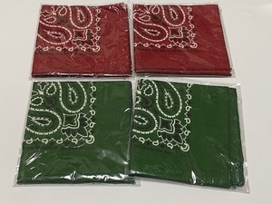 HAV-A-HANK ハバハンク ベイズリー バンダナ PAISLEY BANDANA 2種 各2点 展示未使用品