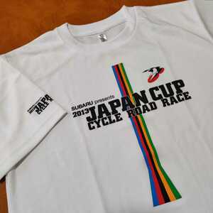 ジャパン カップ サイクル ロードレース 2013ドライ Tシャツ ホワイト Mサイズ JAPAN CUP CYCLE ROAD RACE スバル SUBARU 半袖 未着用品