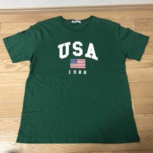 browny ブラウニー ＵＳＡ 1988 1～2回着用　Tシャツ グリーン　サイズフリー　90S