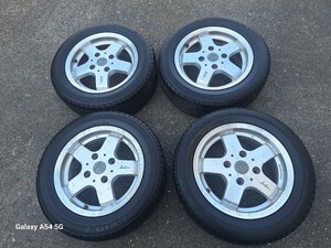 希少　旧車　MILANO SPOKE 4本セット　PCD114.3　6jオフセット38　14インチ