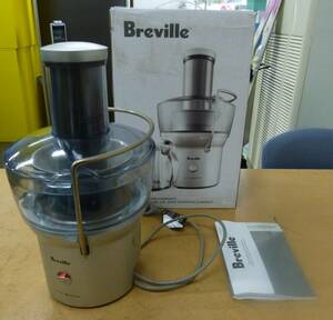 中古 Breville ブレビル ジューサー BJE200XL 部品欠品あり [Q-96] 送料無料(北海道・沖縄・離島・佐川急便中継料金がかかる地域は除く) 