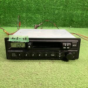 AV6-98 激安 カーステレオ SUZUKI BOSCH 39101-67HA0-JS7 FM/AM カセット テープデッキ 本体のみ 簡易動作確認済み 中古現状品