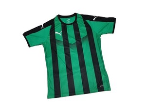 【新品】プーマ/PUMA サッカー ゲームシャツ【M】LIGA ストライプ◆703640 24 緑/グリーン◆Tシャツ フットサル SOCCER スポーツ 運動