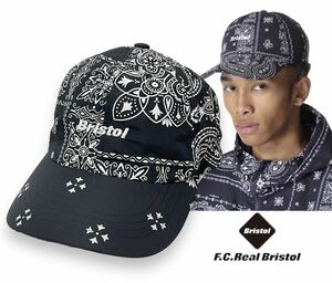 新品 正規品 21SS F.C.Real Bristol AUTHENTIC LOGO CAP エフシーアールビー ブリストル ロゴ バンダナ キャップ ナイロン ネイビー 帽子