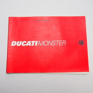 即決.送料無料.DUCATI.ドカティ.ドゥカティ.モンスター400.MONSTER.オーナーズマニュアル.英語版.配線図あり