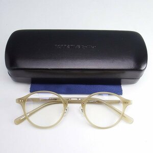 美品 nonnative DWELLER GLASSES by KANEKO OPTICAL NN-A3401 BEIGE ノンネイティブ 金子眼鏡 メガネ ベージュ