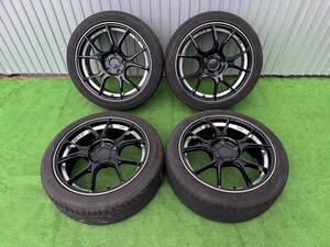 SSR FFT-R 17インチ アルミ ホイール 205/45ZR17 17X7J +48 2023年 タイヤ 5H PCD114.3 4本 セット。。。