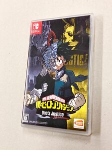 即決！良品！Switch「僕のヒーローアカデミア　ワンズジャスティス：one’s justice」送料150円