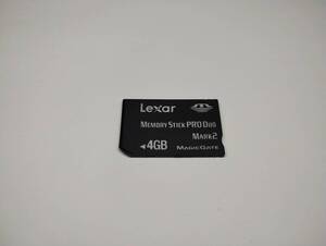  4GB　Lexar　メモリースティックプロデュオ　MEMORY STICK PRO DUO　フォーマット済み　メモリーカード