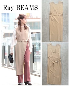 Ray BEAMS レイビームス 22AW サイドオープンジレワンピース 旬なレイヤードスタイルに欠かせない◎ 季節を問わず着回せる◎ 定価12,100円