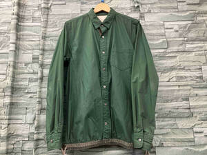 sacai／サカイ／3／ドローコードシャツ／17-01321M／GREEN 長袖シャツ