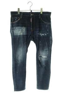 ディースクエアード DSQUARED2 Cool Guy Jean サイズ:48 クラッシュリペア加工デニムパンツ 中古 BS99