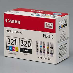 送料無料!! CANON BCI-321+320/5MP 3333B001 5色マルチパック インクタンク 純正