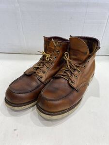 【REDWING レッドウィング】 レースアップブーツ ブラウン　　　レザー 875 US8.5 90