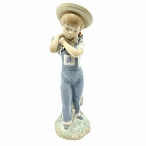 １円スタート LLADRO リヤドロ 1286 かごいっぱいのバラ フィギュリン 陶器 人形 アンティーク 工芸品 リアドロ コレクション 置物