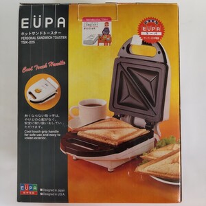 ホットサンドトースター 調理器具 EUPA ユーパ サンクン日本電気 TSK-225 未使用