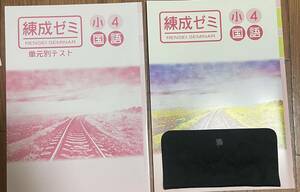 未使用 春期 練成ゼミ 小4国語 解答解説付 塾専用教材 送料込