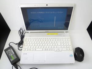 67231◆ノートPC SONY/ソニー VAIO PCG-71311N ノートパソコン Windows10 Pentium P6000 1.87GHz RAM:4GB HDD:128GB 15.5型◆