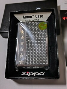 未使用　 Seven Stars Armor Zippo　Black Impact セブンスターアーマージッポー　ブラックインパクト　300個限定懸賞当選品　2007年製造　